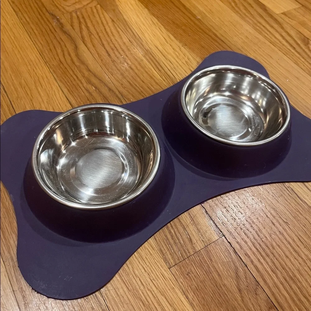 DOLCE FLEX BOWLS/DISH (PURPLE) by Loving Pets